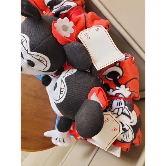 Bundle Disney, Minnie Mouse Plush Blanket & Animatronic Mickey Mouse Christmas - Picture 14 of 16